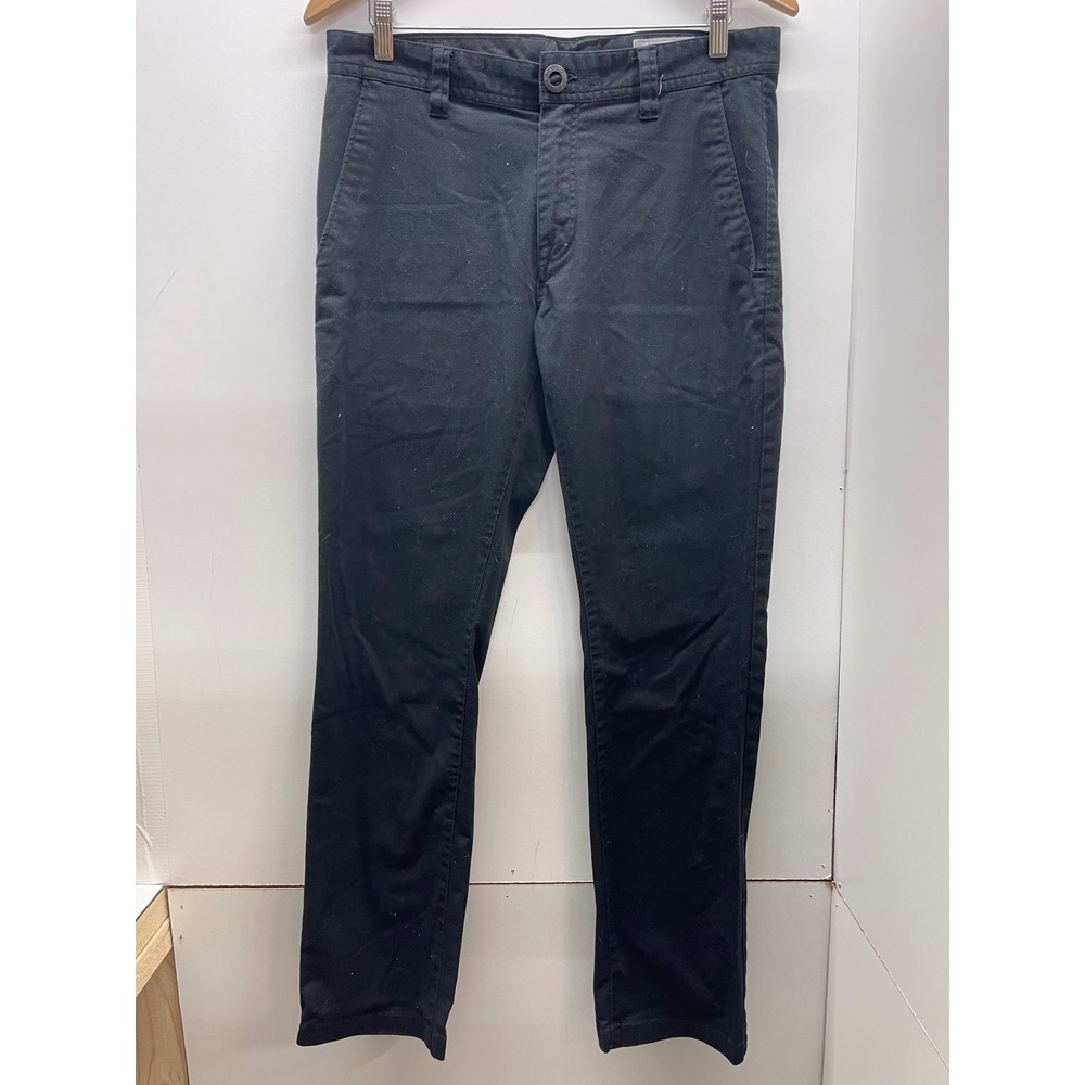 Volcom Frickin Modern Fit Chino Pants Mens 31 Black Repreve Skateboard Trousers